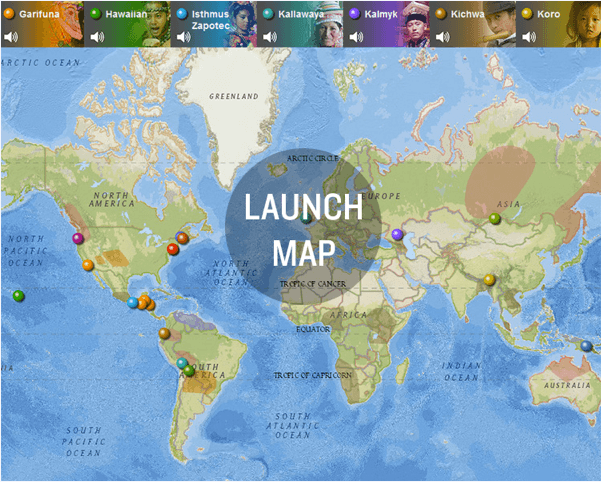 endangered languages story map
