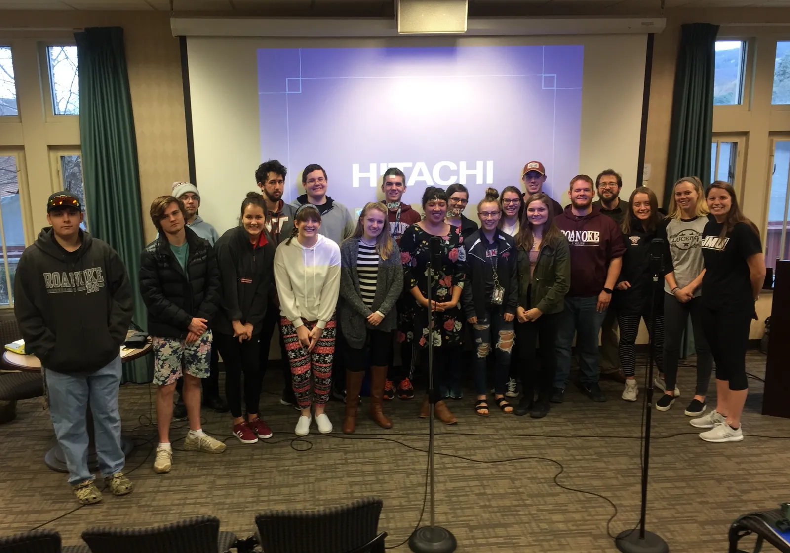 Anna Luisa Daigneault speaking at Roanoke College