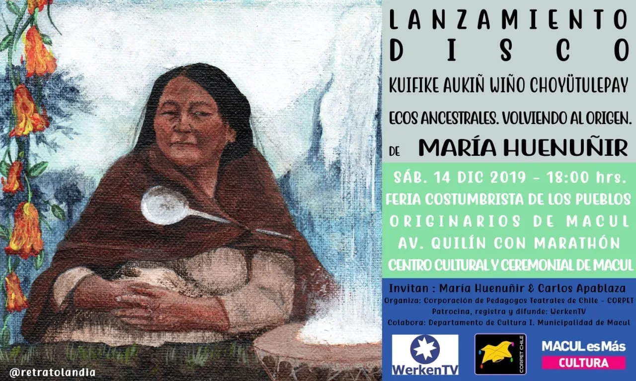 María Ines Huenuñir Antihuala album launch