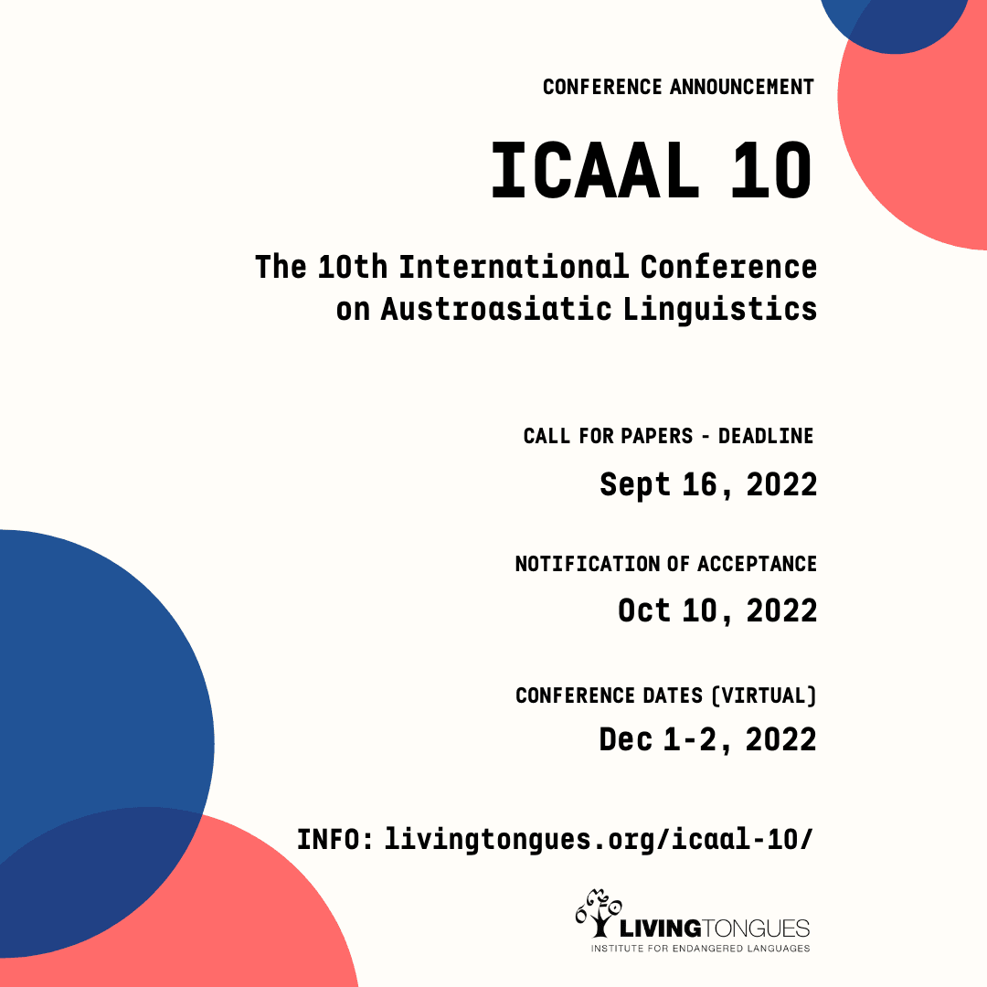ICAAL 10 ANNOUNCEMENT